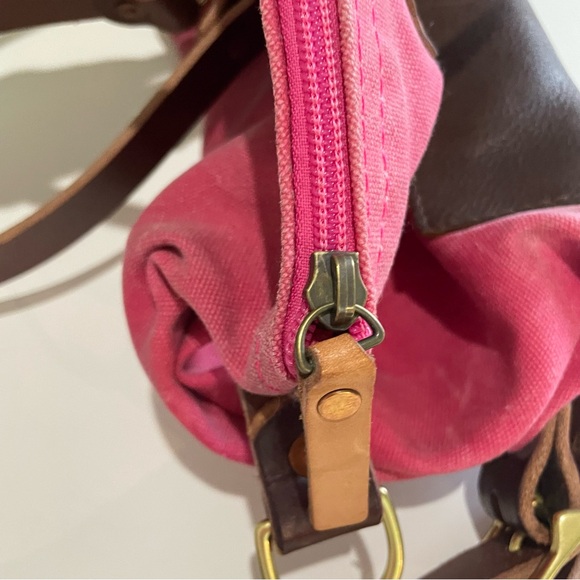 Pink Waxed Canvas Backpack - Picture 13 of 16